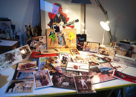 Boîte à musique QOTSA comprenant 30 illustrations originales